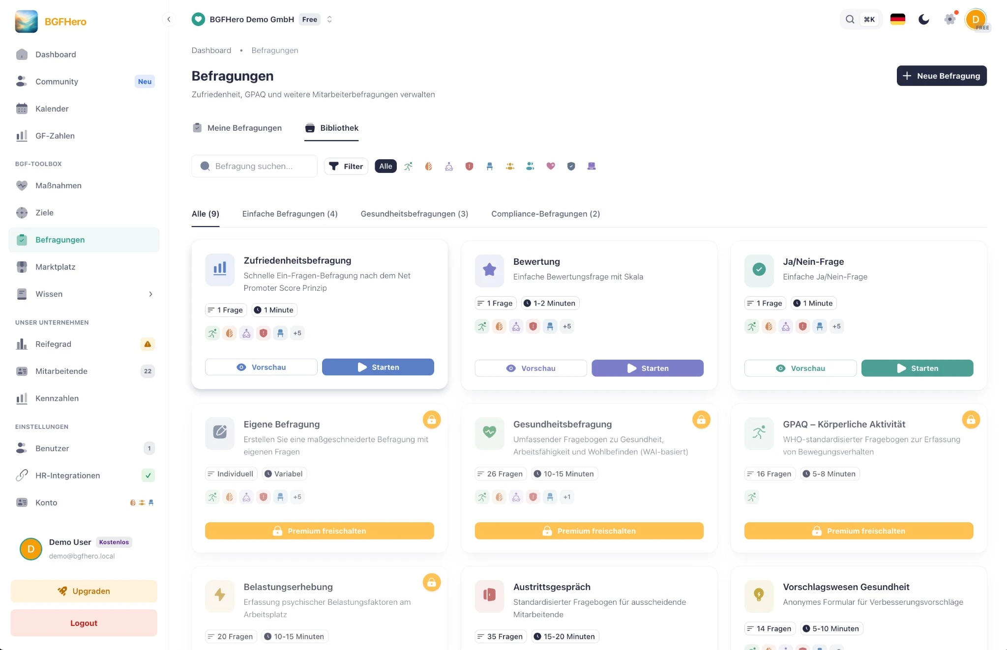 Pulse-Befragung im Produkt: vor und nach der Aktion. Der Trend landet automatisch im Dashboard.